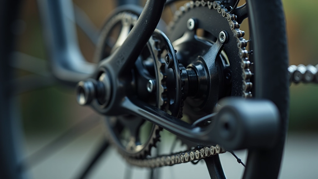 Dviračio grandinė ir pedalai, priartinta nuotrauka tepalio ir mechaninių dalių